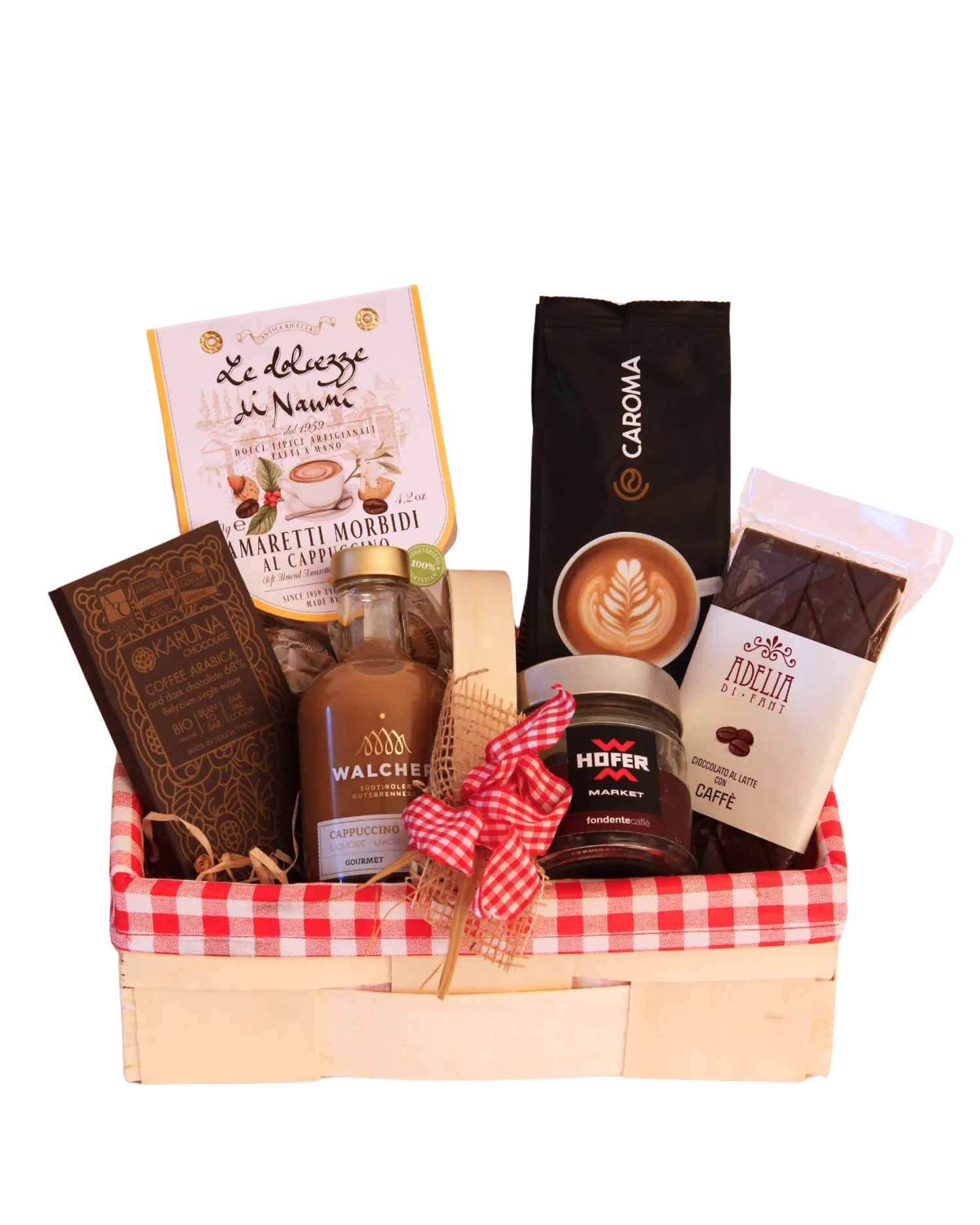 Weihnachtlicher Geschenkkorb Coffeelover im Hofer Market