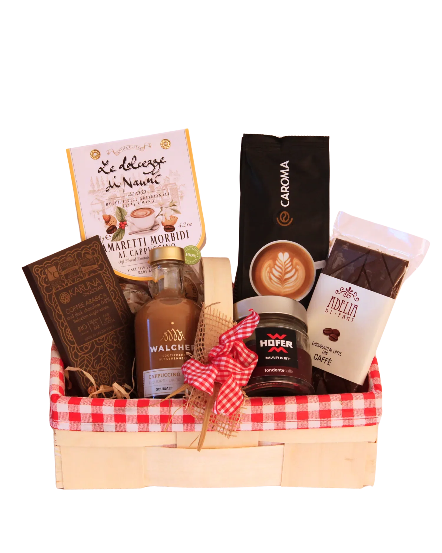 Weihnachtlicher Geschenkkorb Coffeelover im Hofer Market