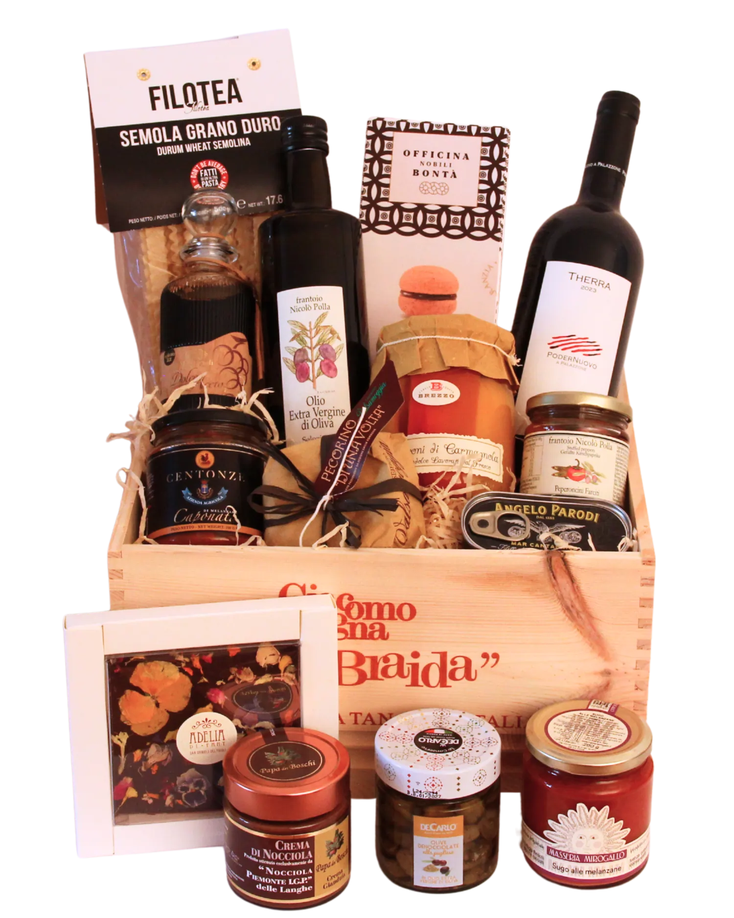 Weihnachtlicher Geschenkkorb Köstlich Kombiniert im Hofer Market