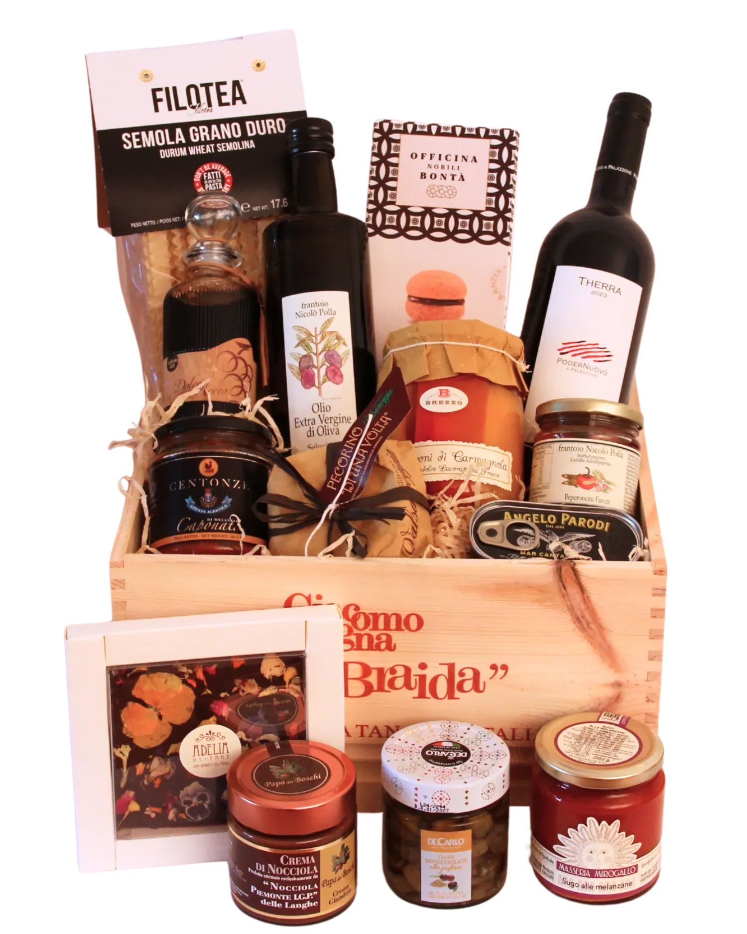 Weihnachtlicher Geschenkkorb Köstlich Kombiniert im Hofer Market