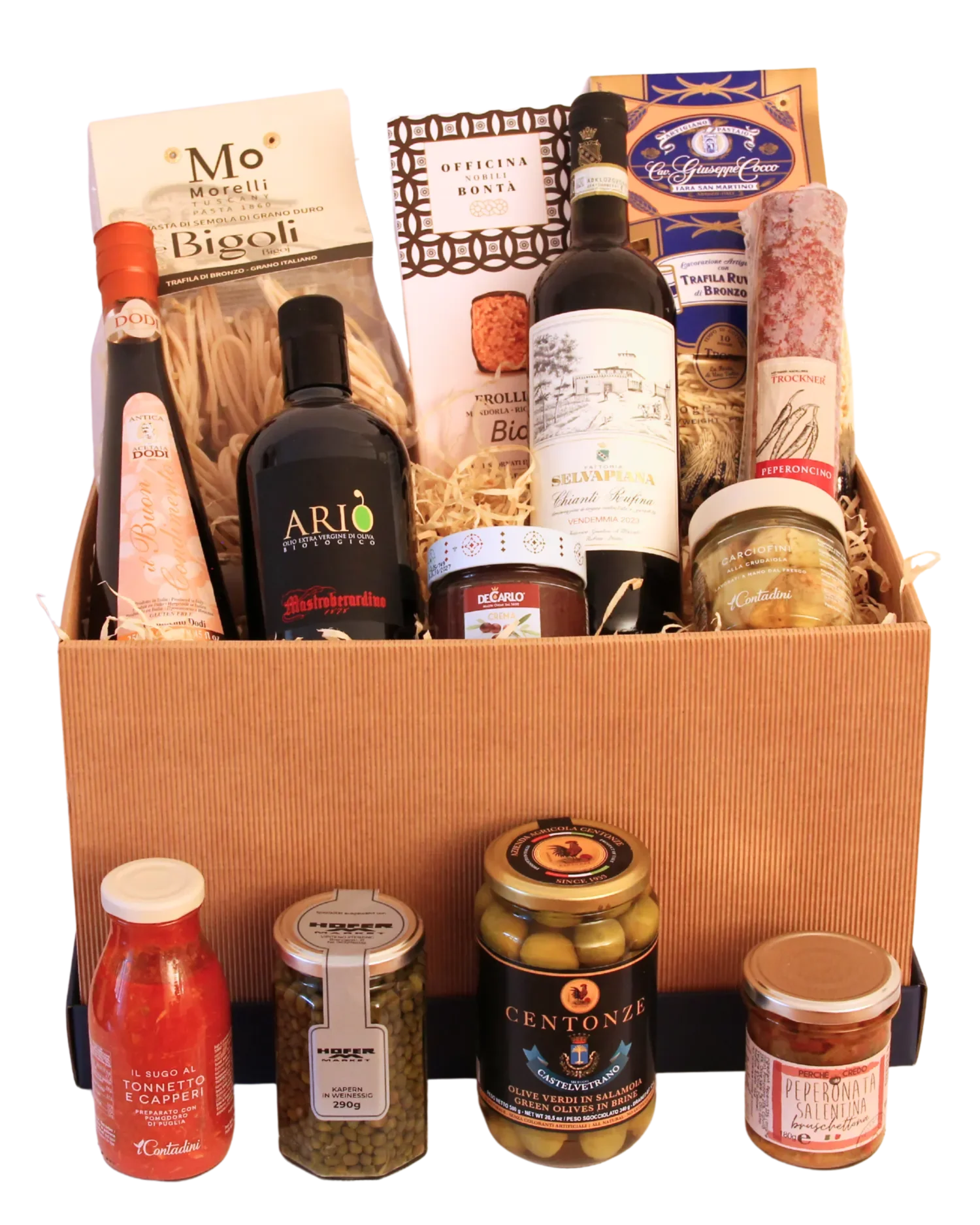 Weihnachtlicher Geschenkkorb Rundum Versorgt im Hofer Market